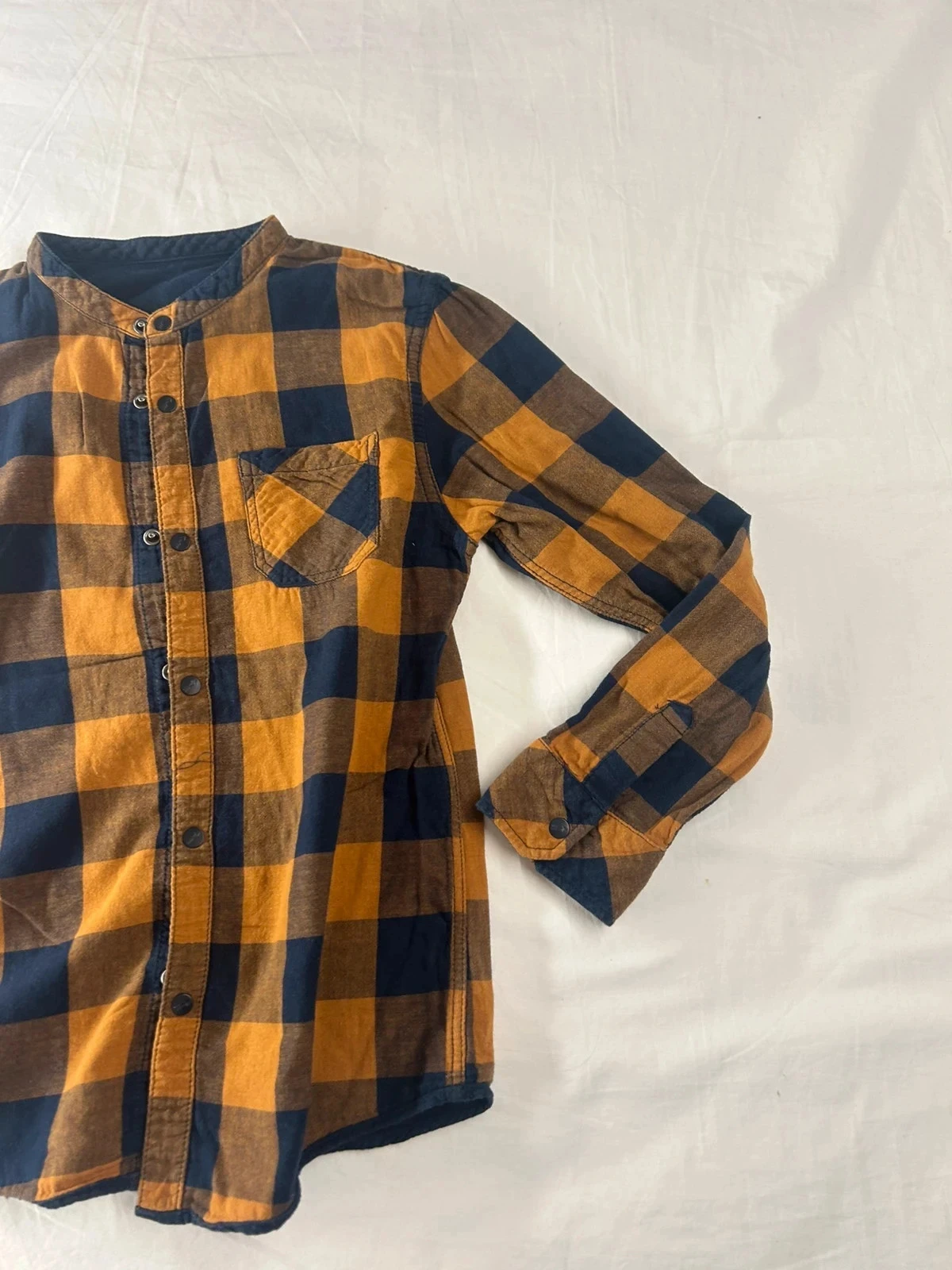 Vintage lil dude reversible plaid shirt – photo 3